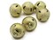 6 24mm Yellow Jingle Bell Beads Golden Christmas Sleigh Bell Charms
